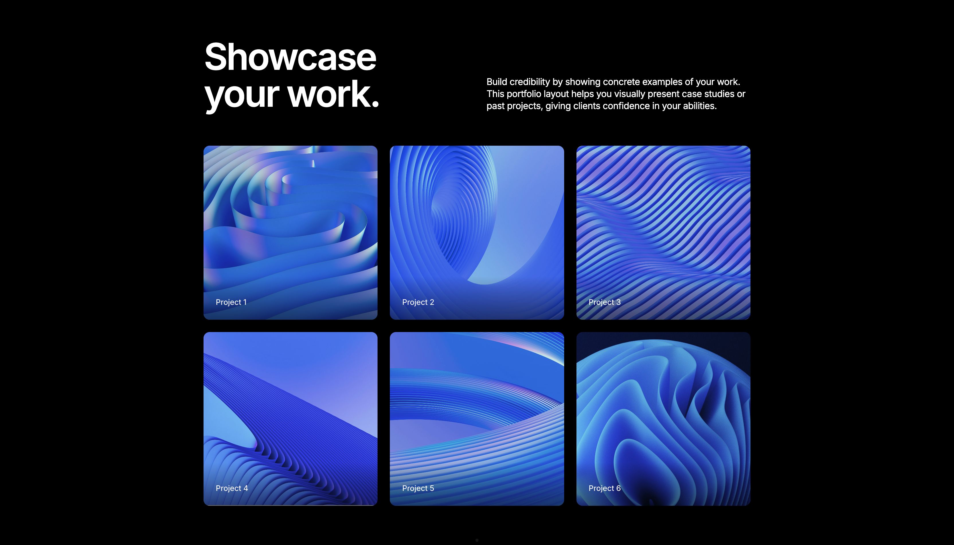 Portfolio block