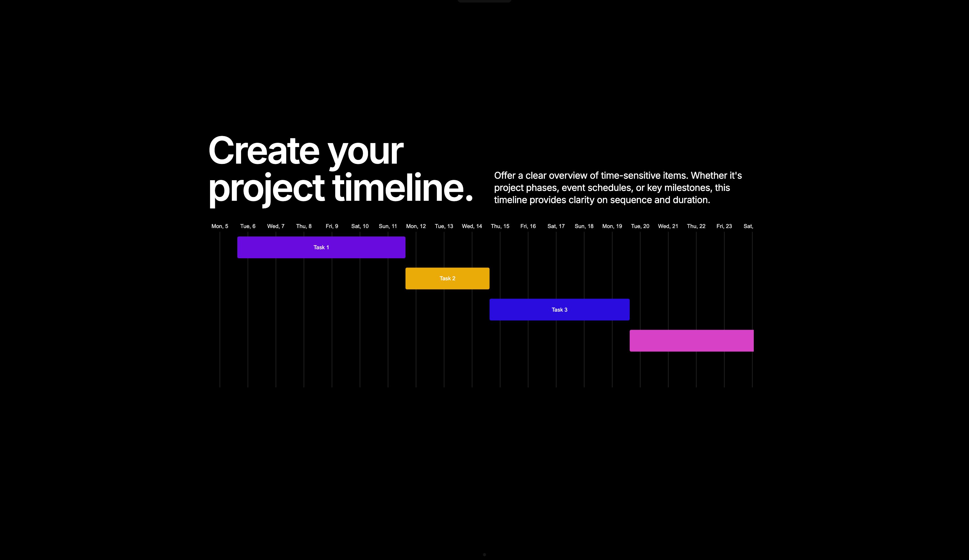 Timeline block
