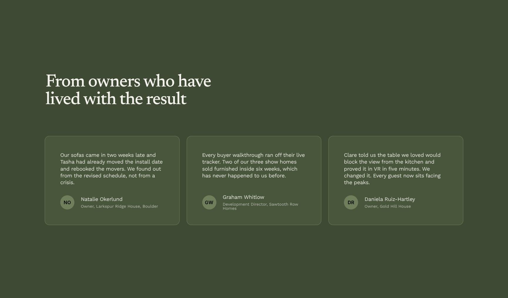 Homeowner Testimonials & Social Proof