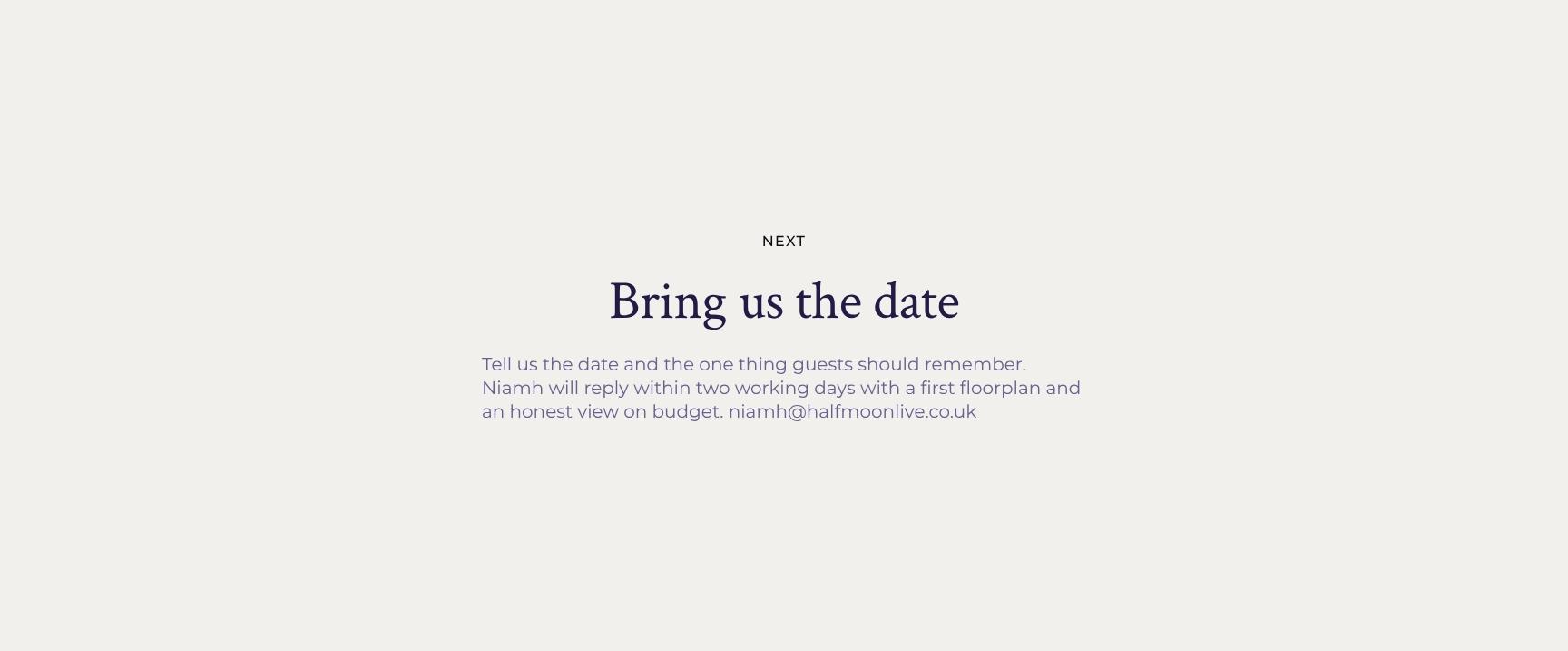 Appel à l'action : apportez-nous la date