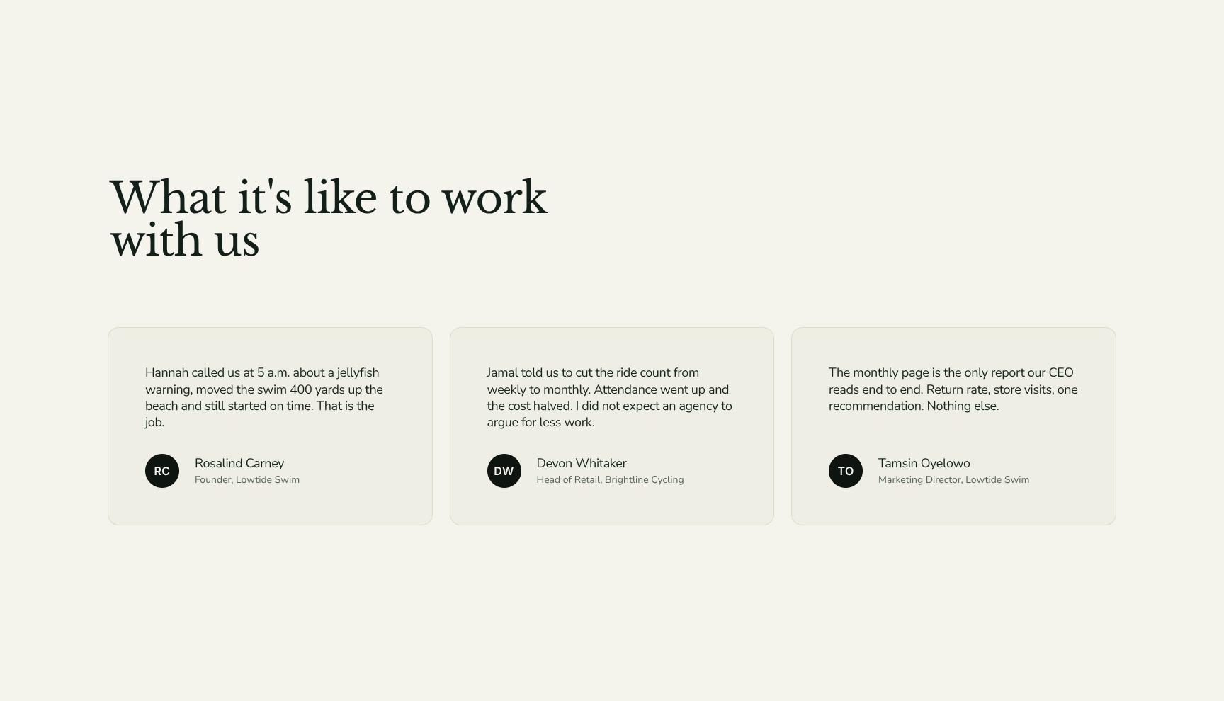 Client Testimonials on Reliability and Event Execution