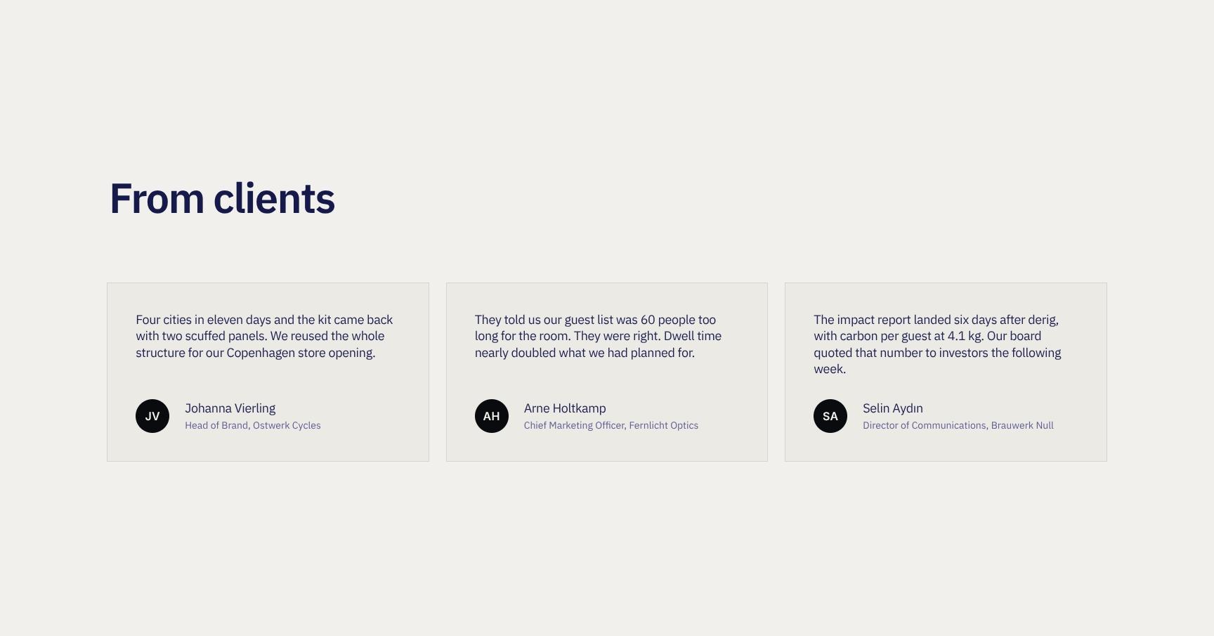 Client Testimonials and Proof of Delivery