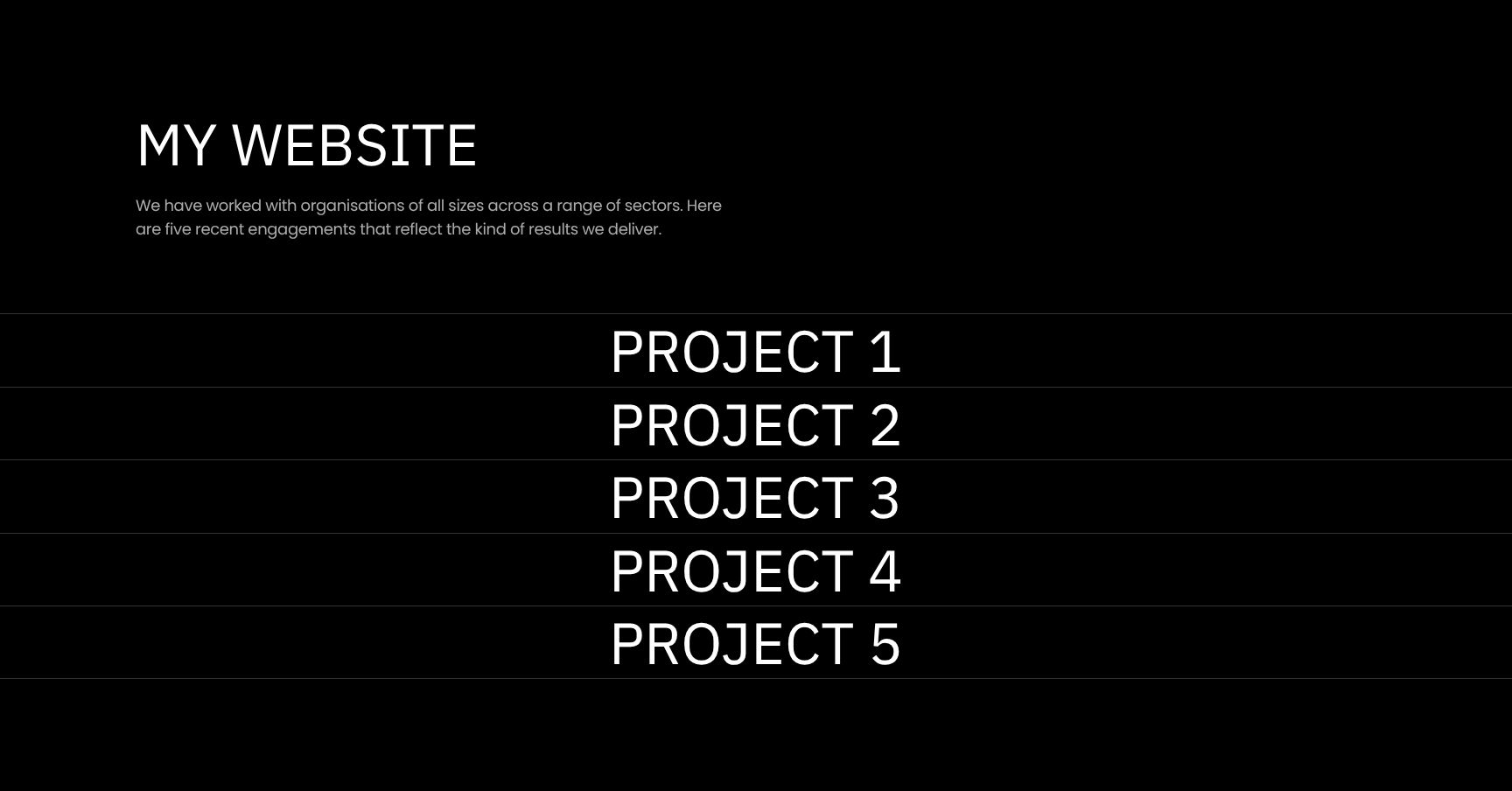 Portfolio Showcase with Recent Client Results