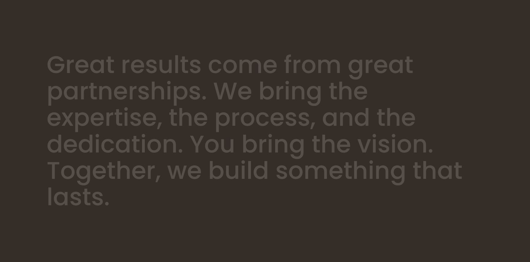 Partnership Philosophy Statement with Value Proposition
