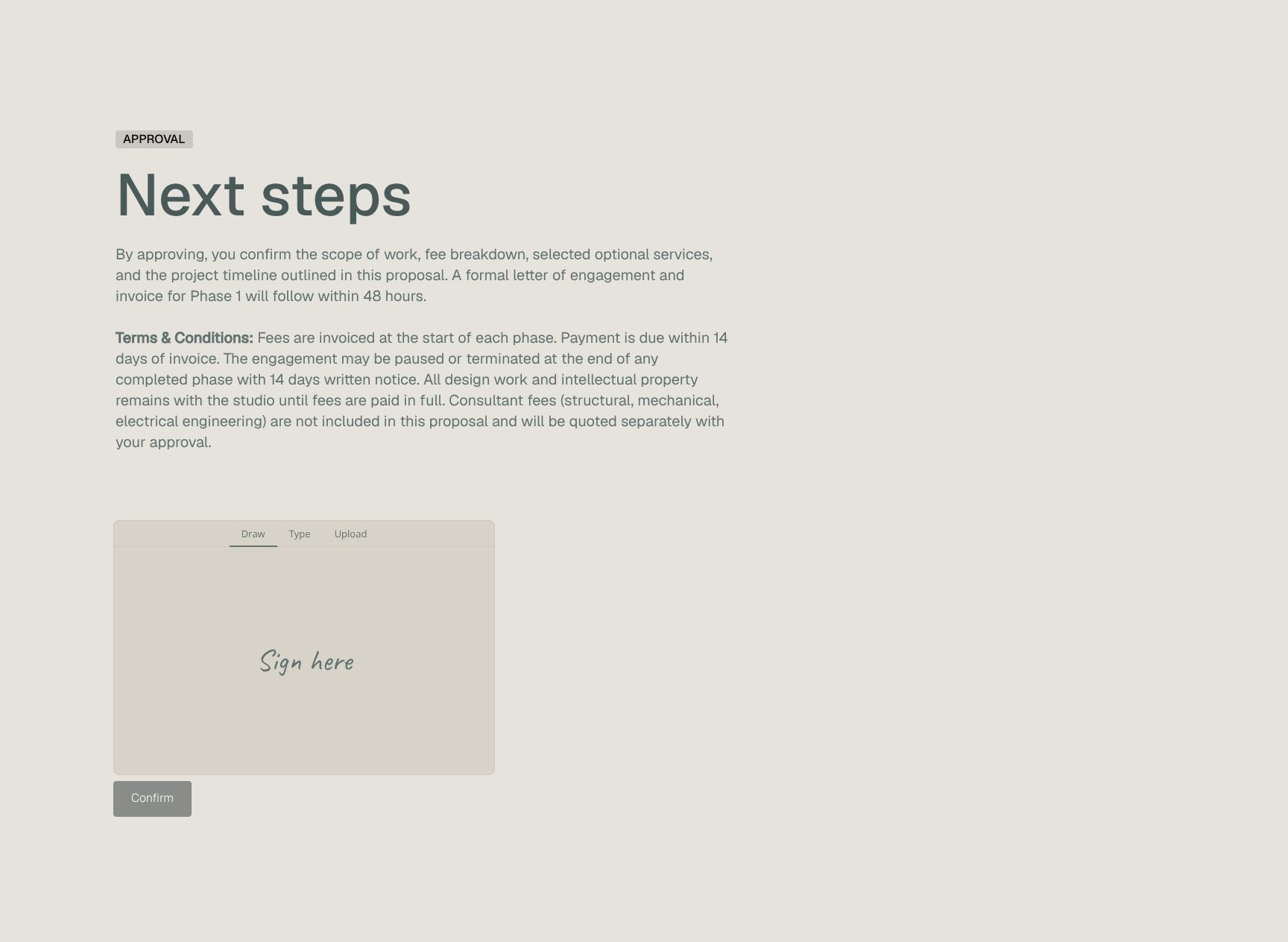 Digital Approval & Next Steps