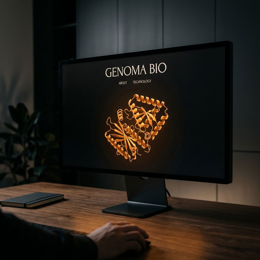 Calyx Genomics site with a protein explorer