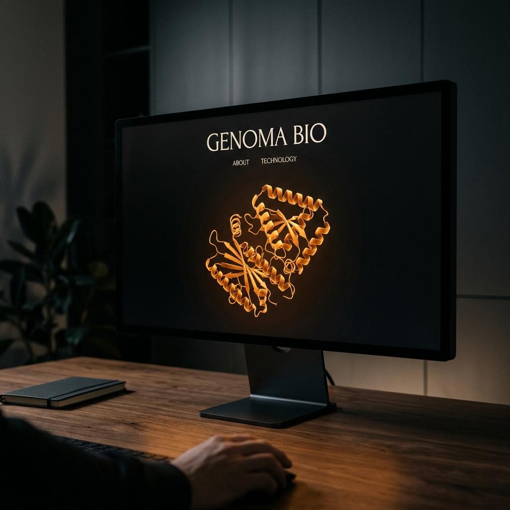 Calyx Genomics site with a protein explorer