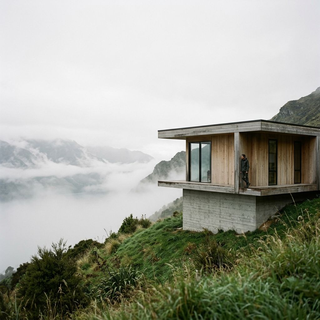 Casa do Socalco on its hillside plinth