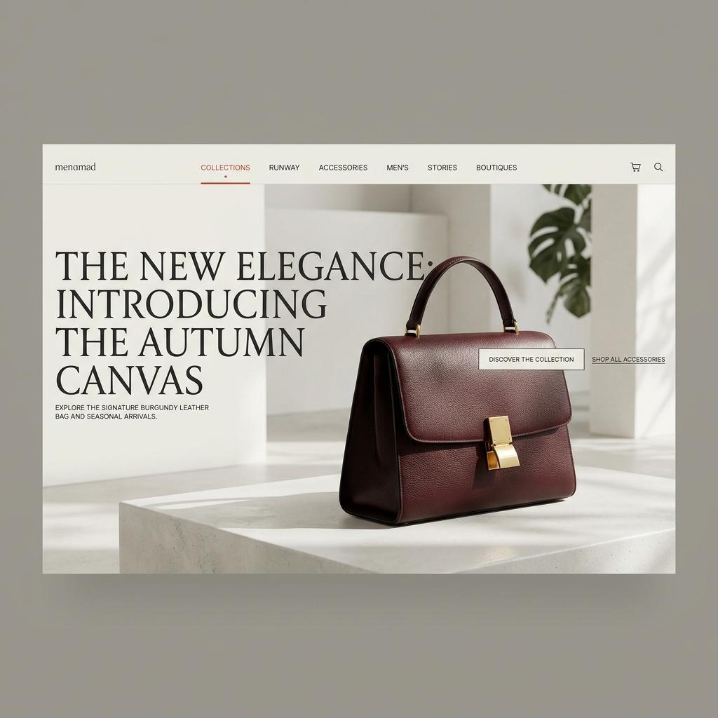 Homepage direction for the autumn drop
