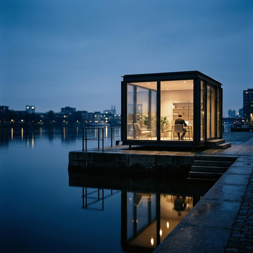 Pavilhão Ribeira on the river quay
