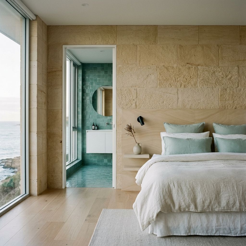 Quarry route: sandstone guest room
