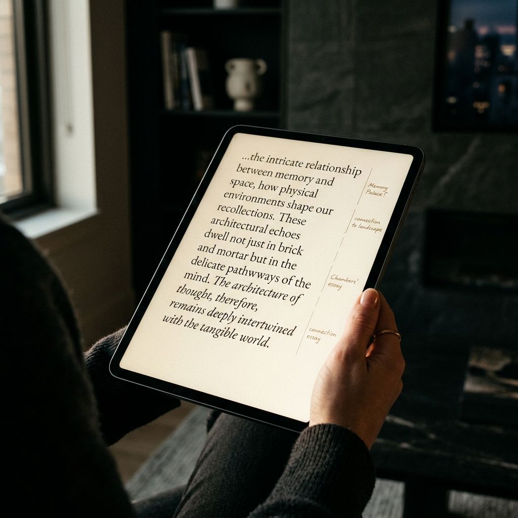 Orrery Press reading platform on a tablet