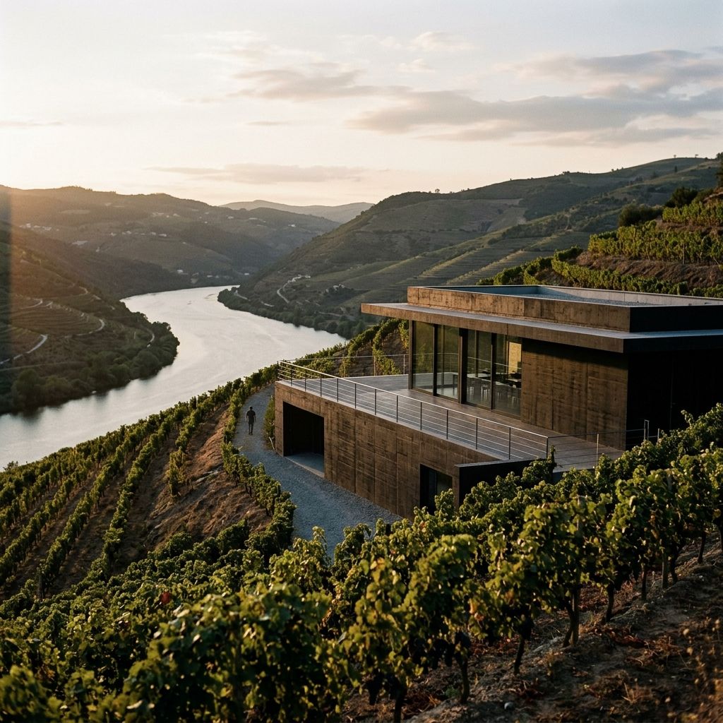 Adega Cova Funda winery in the Douro terraces