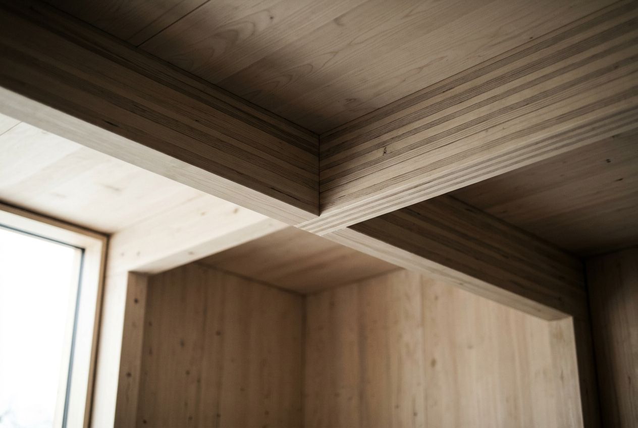 Birch CLT ceiling panel