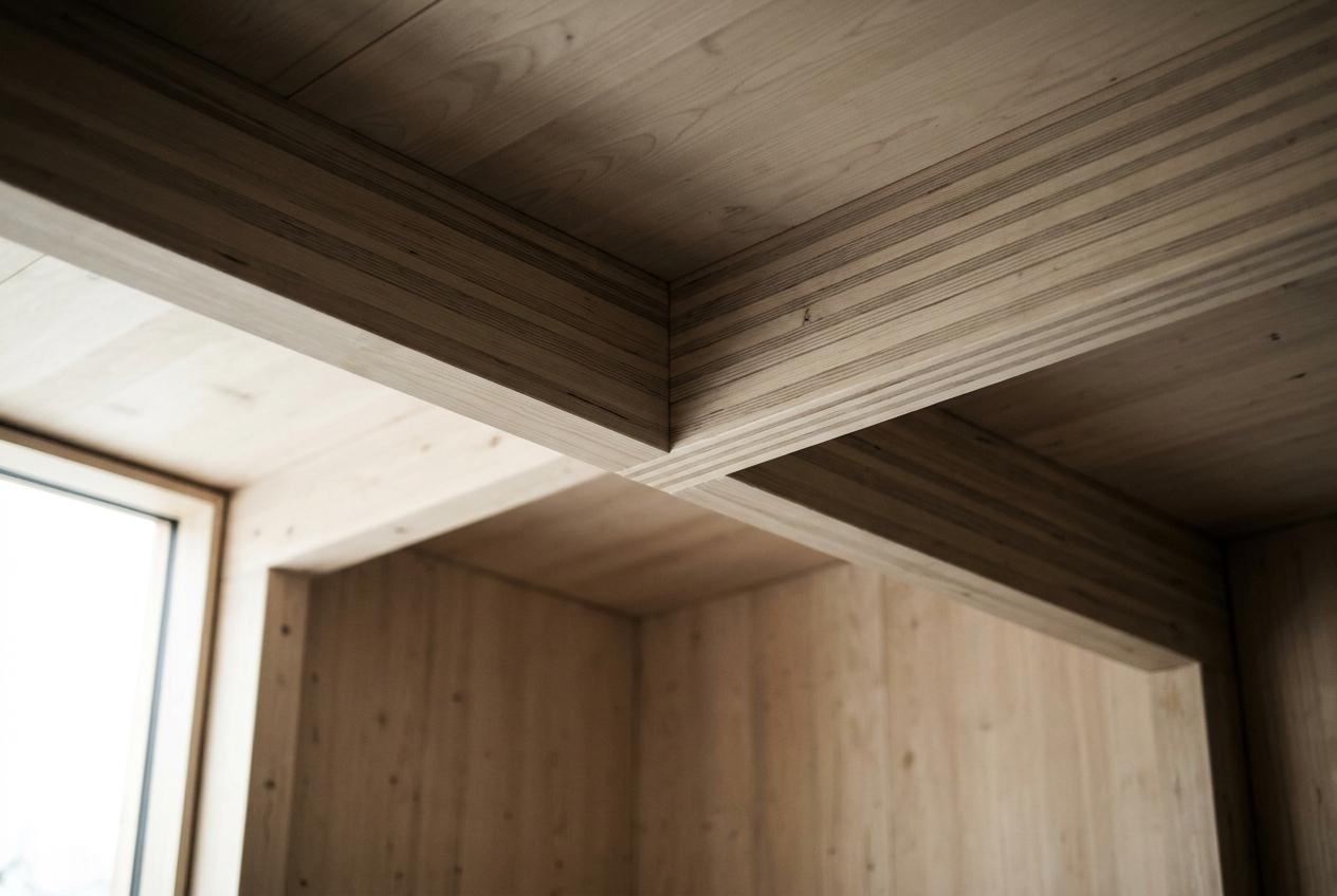 Birch CLT ceiling panel