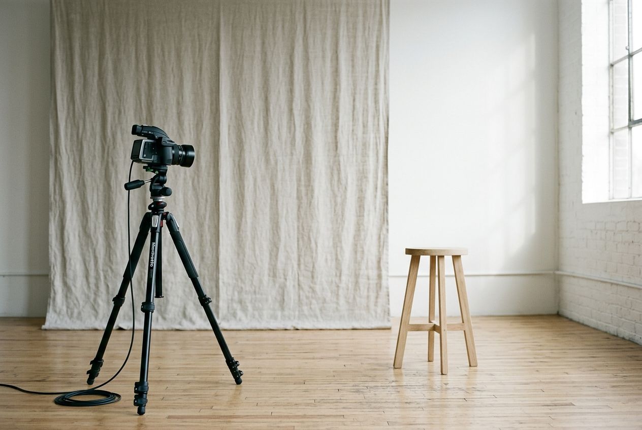 Camera facing a daylight wall