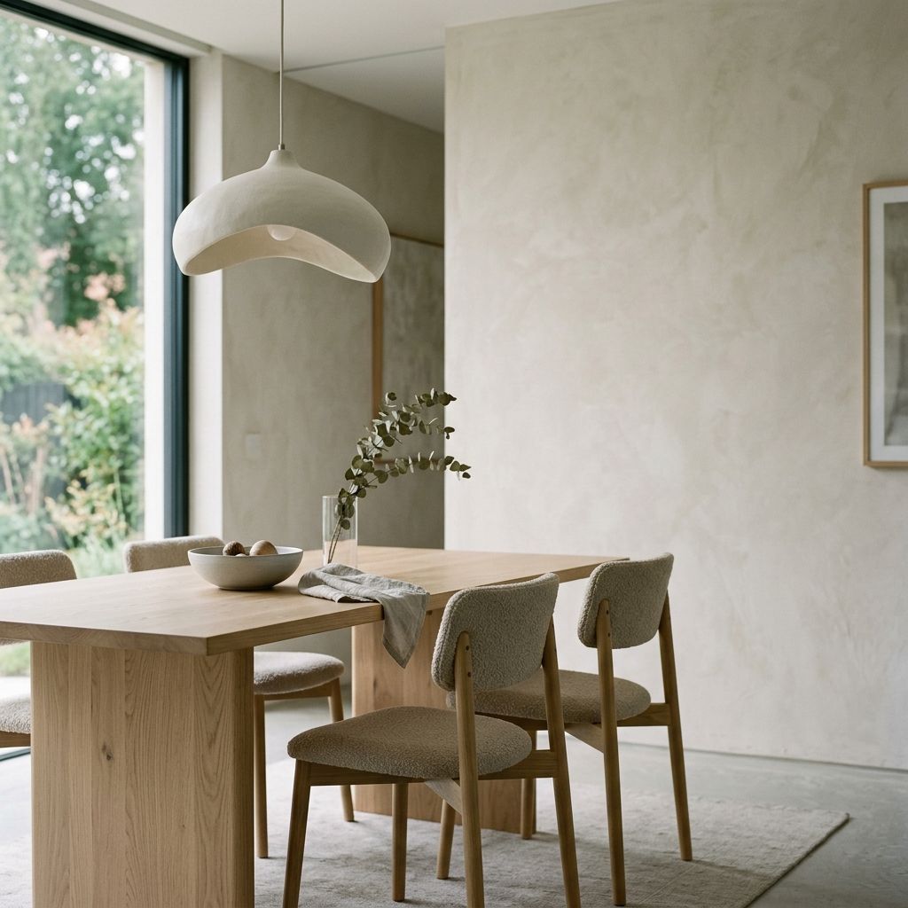 Dining room in a Sawtooth Row show home