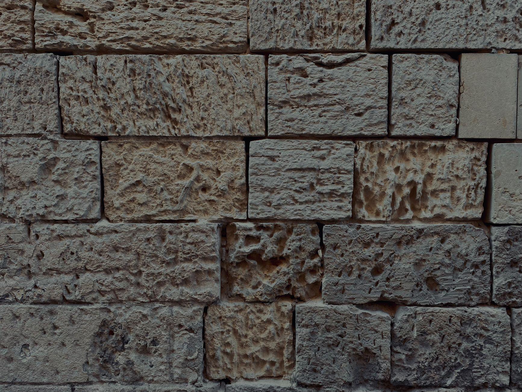 Limestone wall texture
