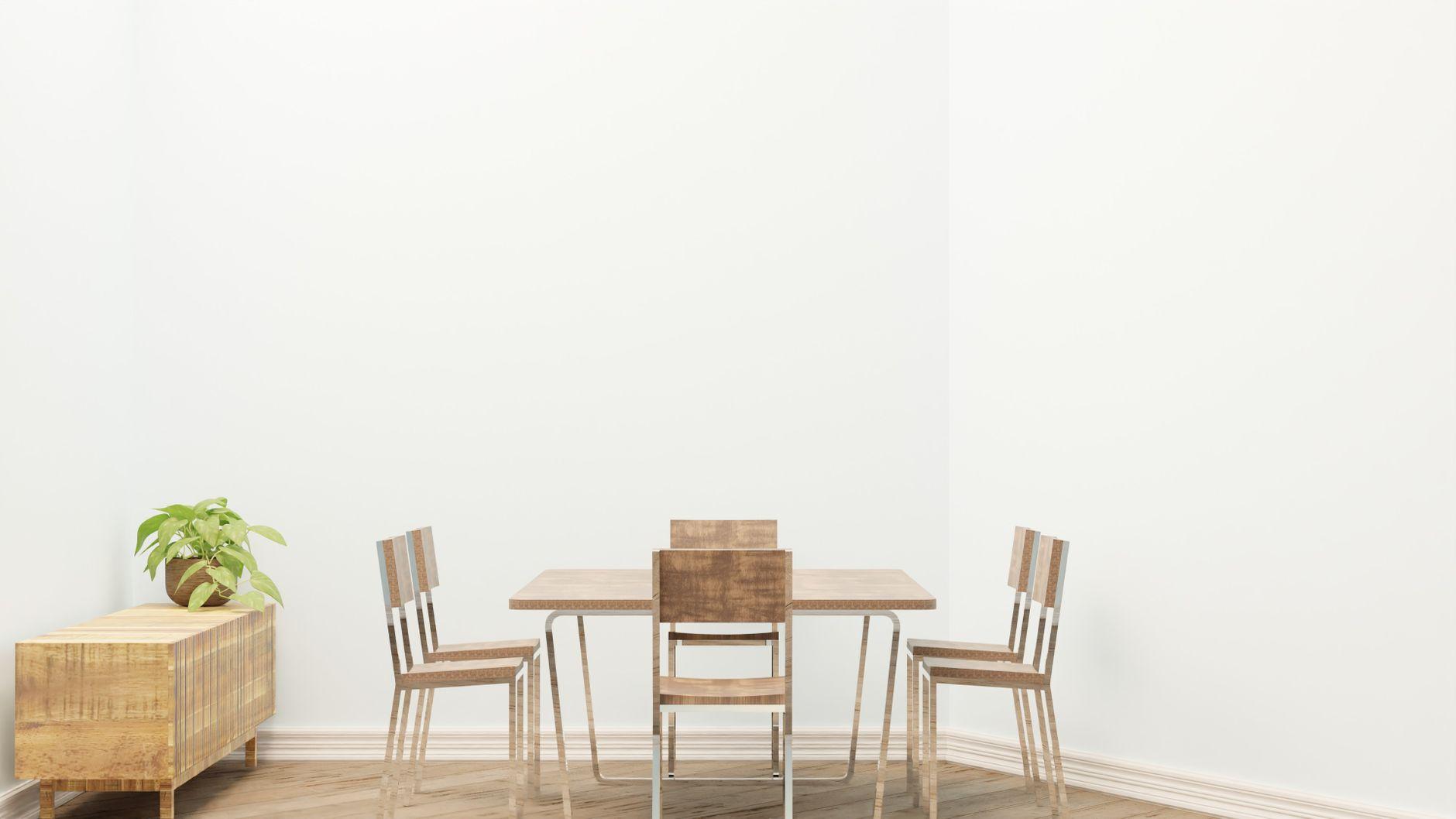 Minimal dining room