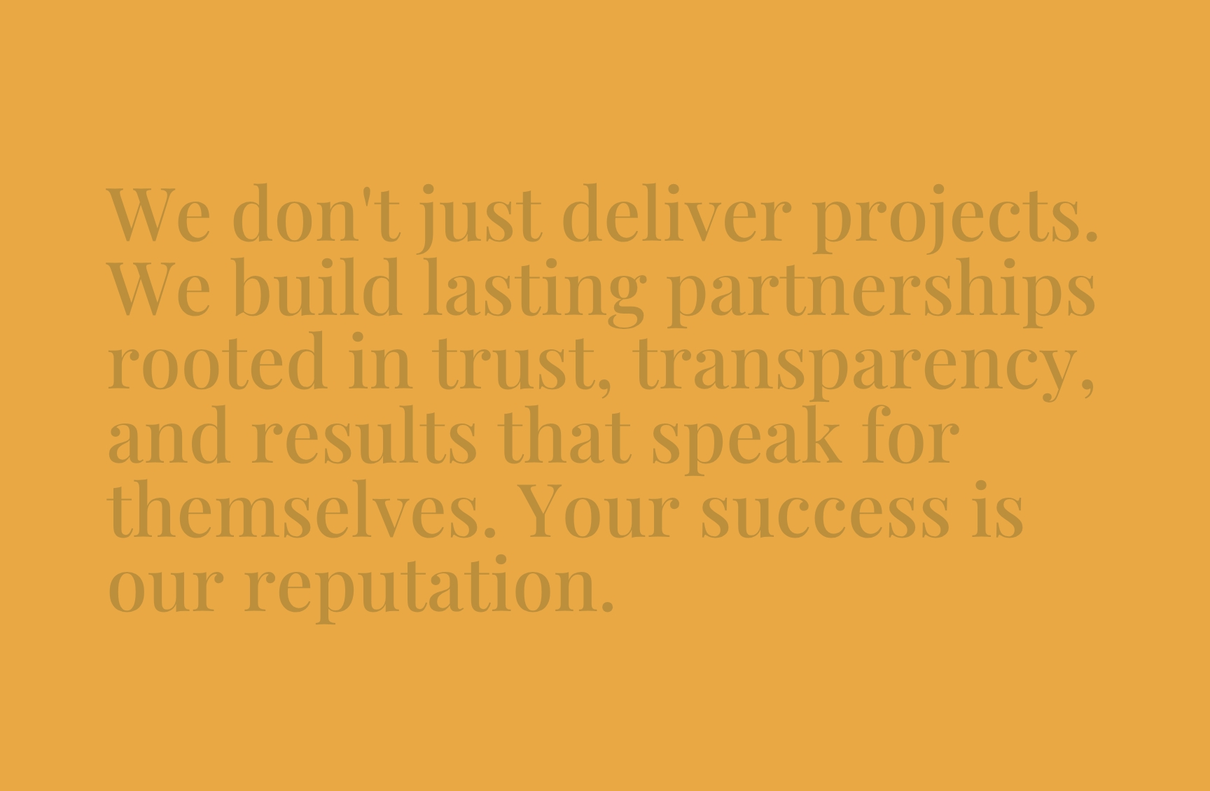 Core Values & Partnership Commitment