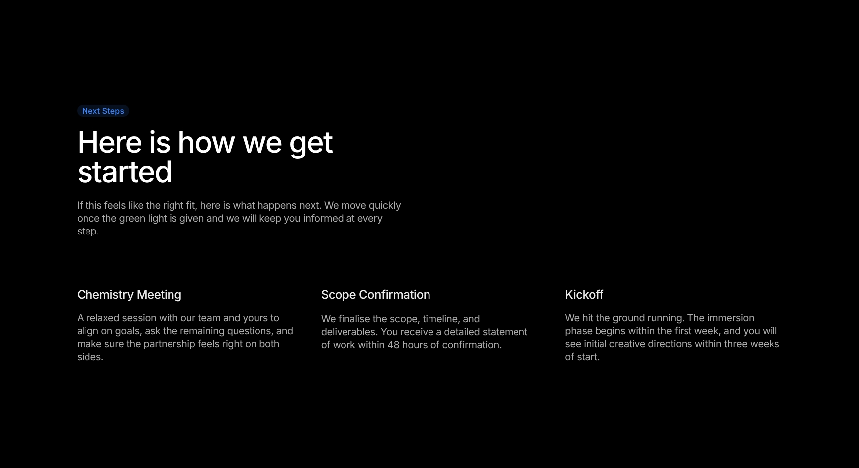 Next Steps & Engagement Timeline