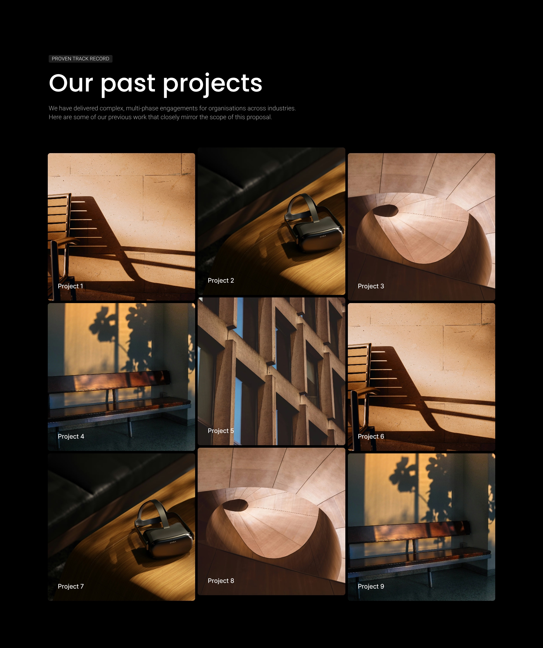 Case Studies and Proven Track Record Portfolio