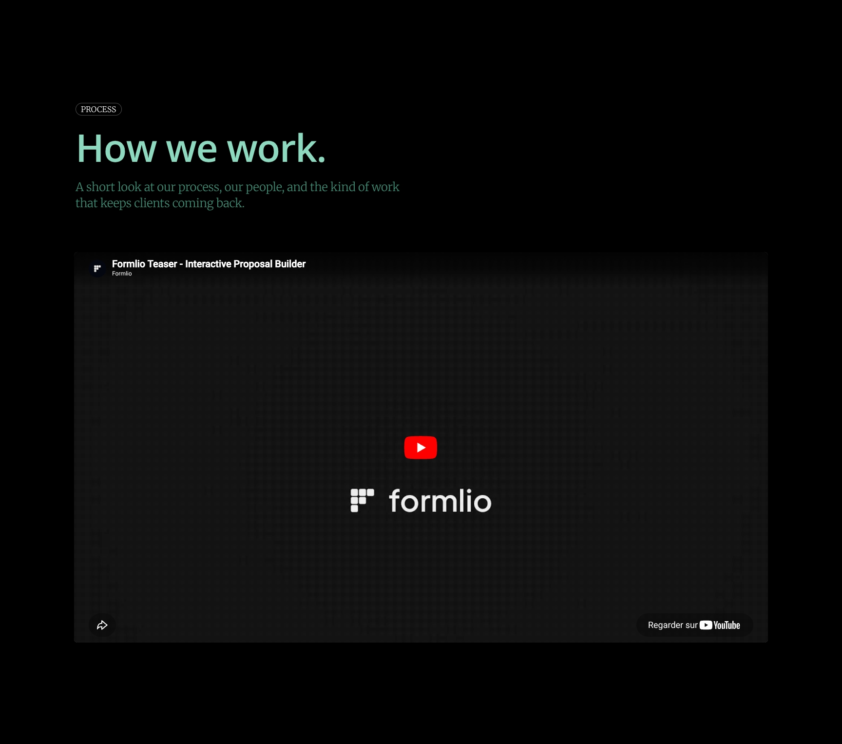 Process & Team Video - Behind-the-Scenes Insight